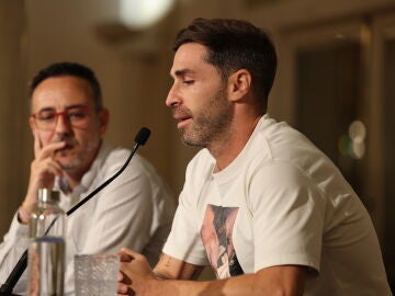 Yeray Álvarez, en rueda de prensa