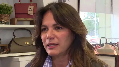 Fabiola Martínez atendiendo a Europa Press Fabiola Martínez atendiendo a Europa Press