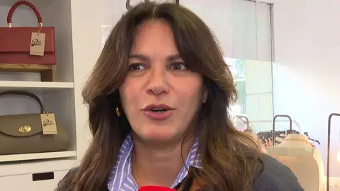 Fabiola Martínez haciendo declaraciones a Europa Press Fabiola Martínez haciendo declaraciones a Europa Press