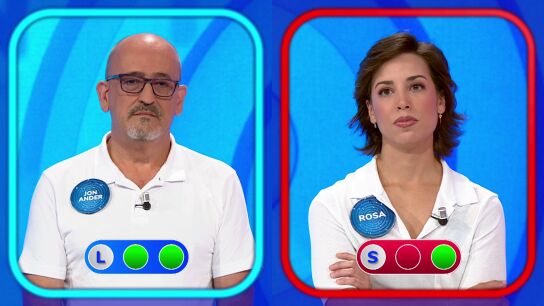 El peor momento de Rosa en Pasapalabra: &iexcl;con un pie fuera en la Silla Azul!