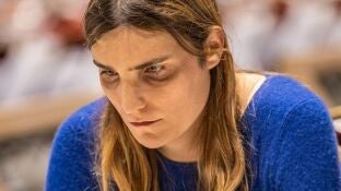 La ajedrecista Yosha Iglesias en acci&oacute;n