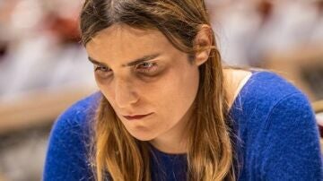 La ajedrecista Yosha Iglesias en acción
