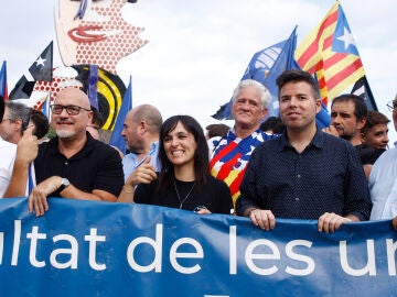 Manifestaciones de la ANC y CUP en Barcelona, con motivo de la Diada
