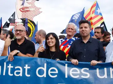 Manifestaciones de la ANC y CUP en Barcelona, con motivo de la Diada Manifestaciones de la ANC y CUP en Barcelona, con motivo de la Diada