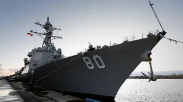 Imagen de un buque destructor de Estados Unidos. Imagen de un buque destructor de Estados Unidos.