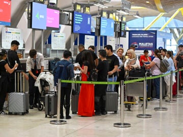 Mostradores de facturación del Aeropuerto de Barajas hoy