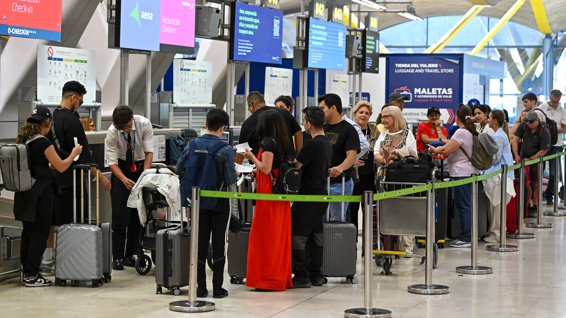 Mostradores de facturación del Aeropuerto de Barajas hoy Mostradores de facturación del Aeropuerto de Barajas hoy