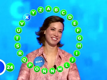 ¿Rosa se lleva el bote de Pasapalabra? Su primer 24 en El Rosco: ¡a una de ganar 2.128.000 euros! ¿Rosa se lleva el bote de Pasapalabra? Su primer 24 en El Rosco: ¡a una de ganar 2.128.000 euros!