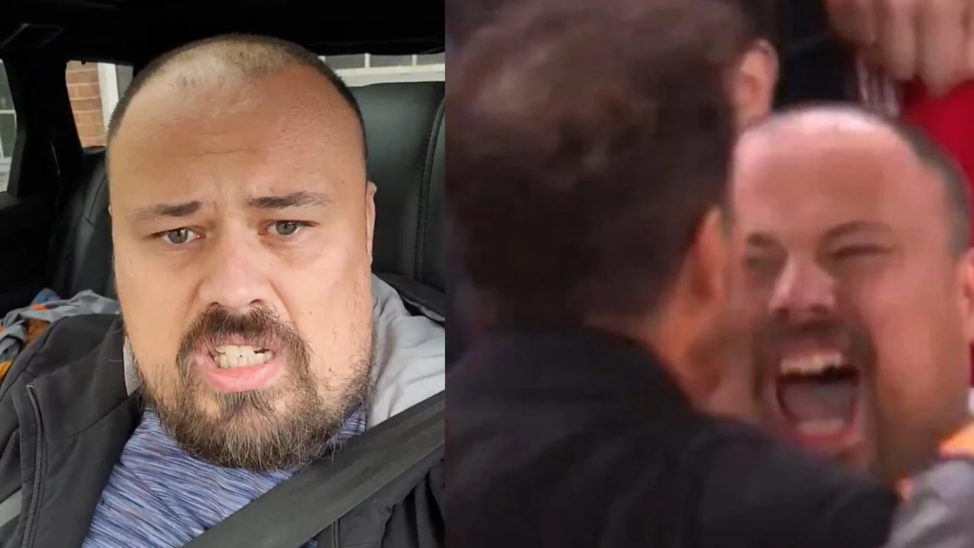 Jonathan Poulter, el aficionado con el que se encaró Simeone Jonathan Poulter, el aficionado con el que se encaró Simeone