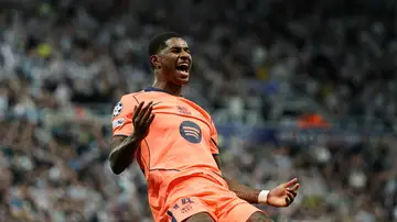 Newcastle - Barcelona: Marcus Rashford celebra su segundo gol Newcastle - Barcelona: Marcus Rashford celebra su segundo gol