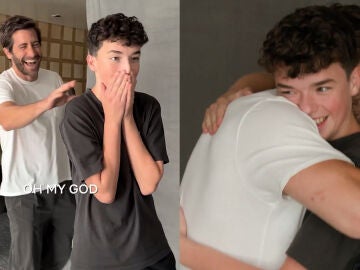 Jake Gyllenhaal sorprendiendo a Owen Cooper