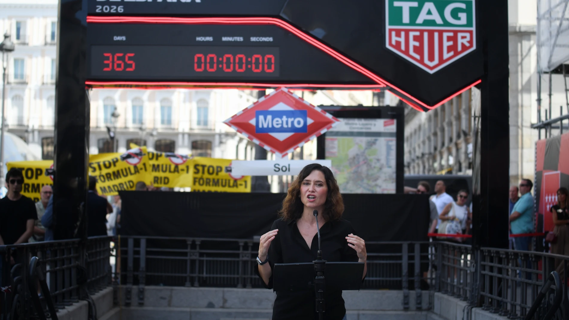 Isabel Díaz Ayuso, en un acto a un año de la vuelta de la F1 a Madrid Isabel Díaz Ayuso, en un acto a un año de la vuelta de la F1 a Madrid