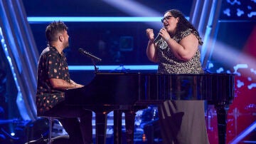 Pablo López y María, talent de La Voz