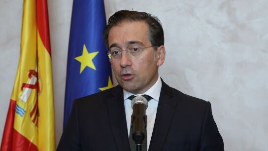 El ministro de Asuntos Exteriores, Uni&oacute;n Europea y Cooperaci&oacute;n, Jos&eacute; Manuel Albares, a 17 de septiembre de 2025. REMITIDA / HANDOUT por Ministerio de Asuntos Exteriores Fotograf&iacute;a remitida a medios de comunicaci&oacute;n exclusivamente para ilustrar la noticia a la que hace referencia la imagen, y citando la procedencia de la imagen en la firma 17/09/2025