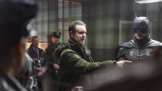 Matt Reeves y Robert Pattinson rodando The Batman