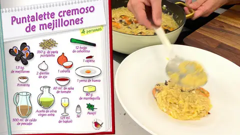 Ingredientes Puntalette cremoso de mejillones Ingredientes Puntalette cremoso de mejillones