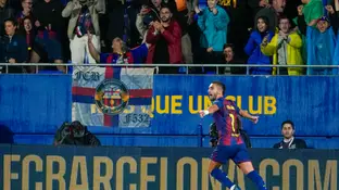 Ferran Torres celebra su gol ante el Getafe Ferran Torres celebra su gol ante el Getafe