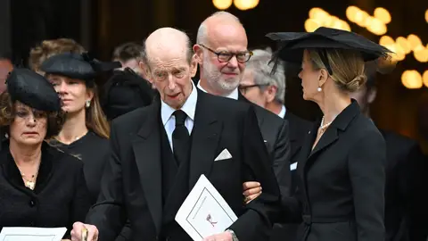 El príncipe Eduardo, duque de Kent, en el funeral de su mujer Catalina El príncipe Eduardo, duque de Kent, en el funeral de su mujer Catalina