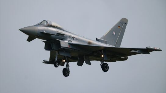 Imagen de archivo de un Eurofighter 