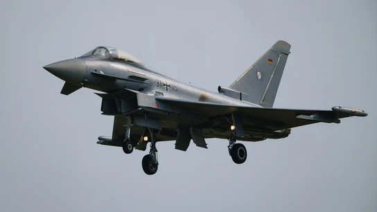 Imagen de archivo de un Eurofighter Imagen de archivo de un Eurofighter