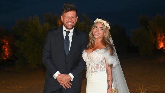 Pablo L&oacute;pez y Laura Rubio en su segunda boda