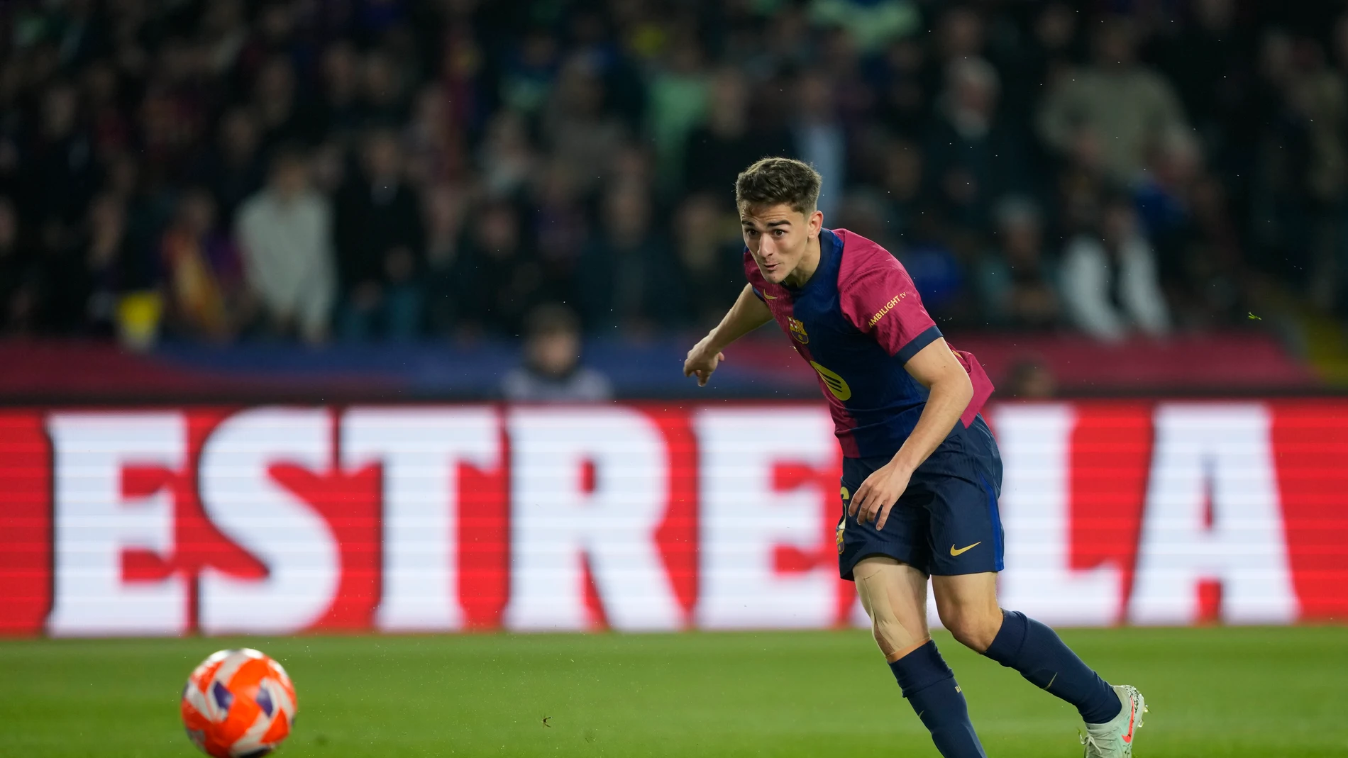 Gavi, en un partido del Barcelona Gavi, en un partido del Barcelona