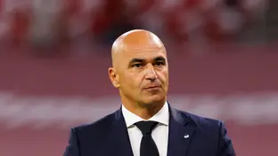 Roberto Martínez, en el Puskas Arena antes del Hungría - Portugal Roberto Martínez, en el Puskas Arena antes del Hungría - Portugal