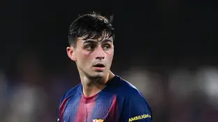 Pedri González durante un partido con el Barça Pedri González durante un partido con el Barça