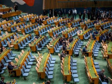 La Asamblea prácticamente vacía durante el discurso de Netanyahu