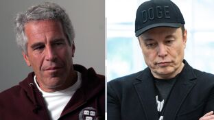Imagen de Jeffrey Epstein y Elon Musk.