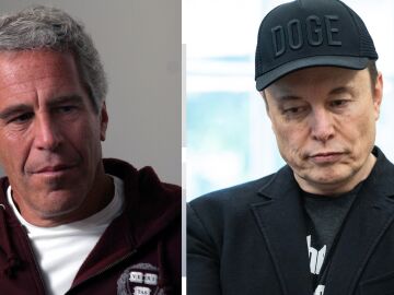 Imagen de Jeffrey Epstein y Elon Musk.