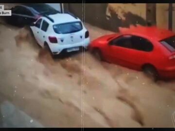 Imagen del temporal en Zaragoza