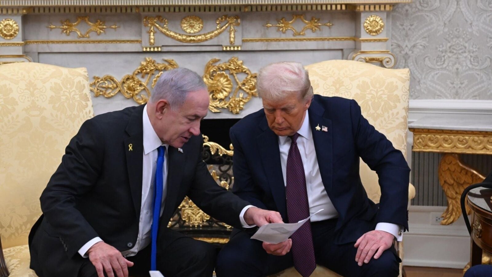 Trump pacta con Netanyahu un plan de paz que incluye la rendición de Hamás y una 