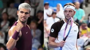 Carlos Alcaraz y Taylor Fritz, finalistas del ATP 500 de Tokio Carlos Alcaraz y Taylor Fritz, finalistas del ATP 500 de Tokio