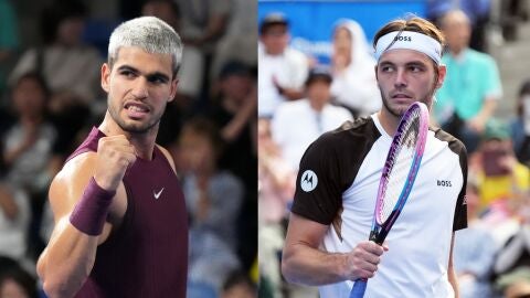 Carlos Alcaraz y Taylor Fritz, finalistas del ATP 500 de Tokio