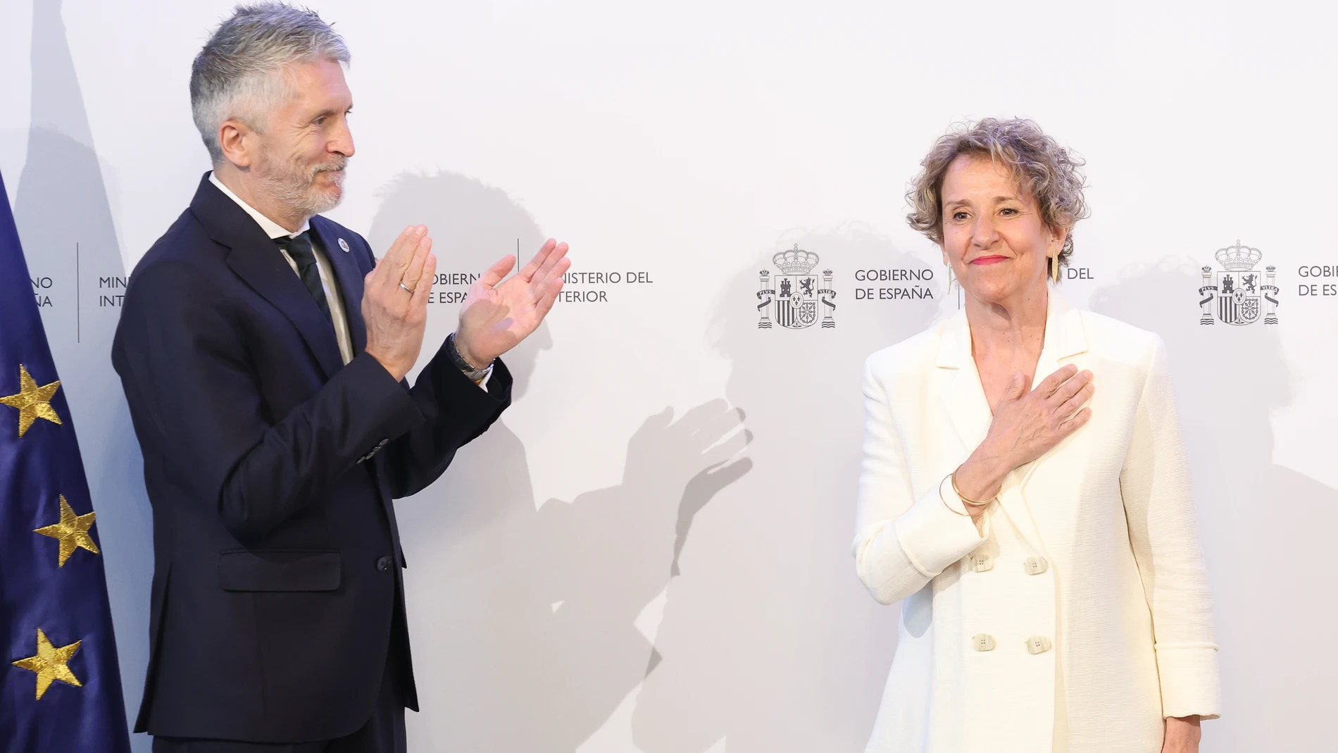 El ministro del Interior, Fernando Grande-Marlaska, con la secretaria de Estado de Seguridad, Aina Calvo El ministro del Interior, Fernando Grande-Marlaska, con la secretaria de Estado de Seguridad, Aina Calvo