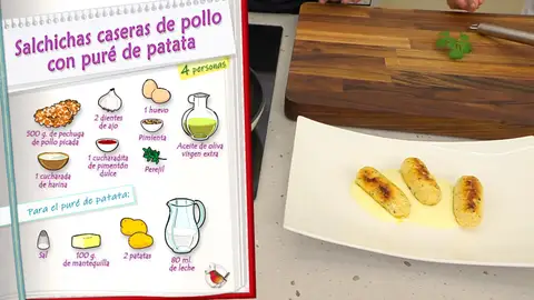Ingredientes Salchichas caseras de pollo Ingredientes Salchichas caseras de pollo
