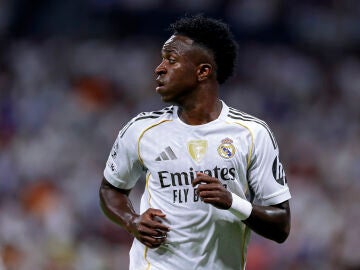 Vinicius Jr durante el Real Madrid-Marsella de Champions League
