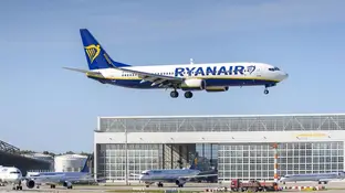 Avión de Ryanair. Avión de Ryanair.