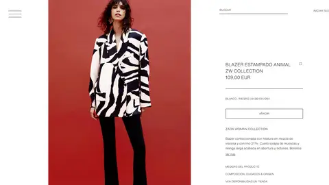 Blazer estampado animal Blazer estampado animal