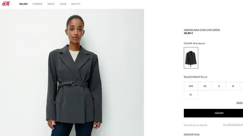 Blazer con cinturón Blazer con cinturón