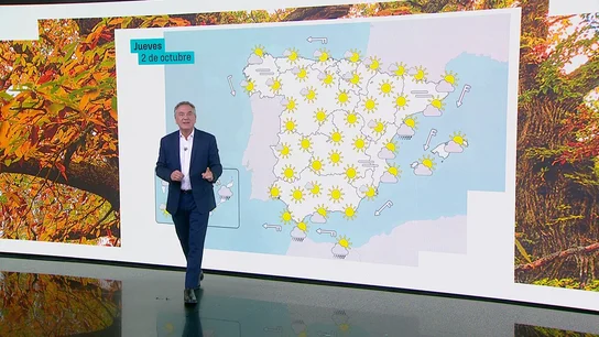 Roberto Brasero y la previsión del jueves 2 de octubre Roberto Brasero y la previsión del jueves 2 de octubre