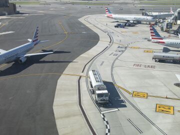 Vista del aeropuerto de LaGuardia, en Nueva York