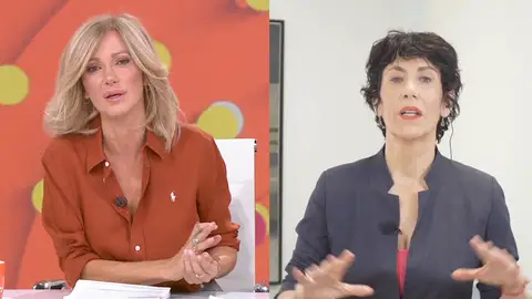 Elma Saiz en Espejo Público. Elma Saiz en Espejo Público.