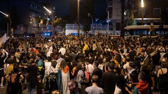 Concentración en Barcelona contra el Gobierno de Israel y en apoyo a la flotilla