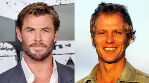 Chris Hemsworth y Rod Ansell Chris Hemsworth y Rod Ansell