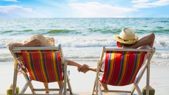 Pareja en la playa Pareja en la playa