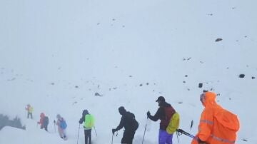 Montañeros en el Monte Everest