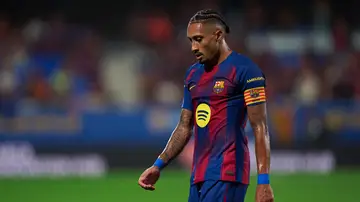 Raphinha en un partido con el Barça Raphinha en un partido con el Barça