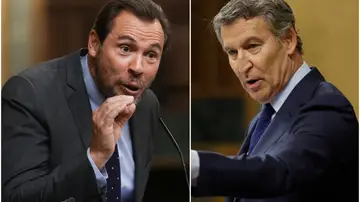 Óscar Puente y Alberto Núñez Feijóo Óscar Puente y Alberto Núñez Feijóo